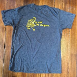 “I’m Not For Everyone” Tiger Gray Graphic Tee T-Shirt Unisex size large